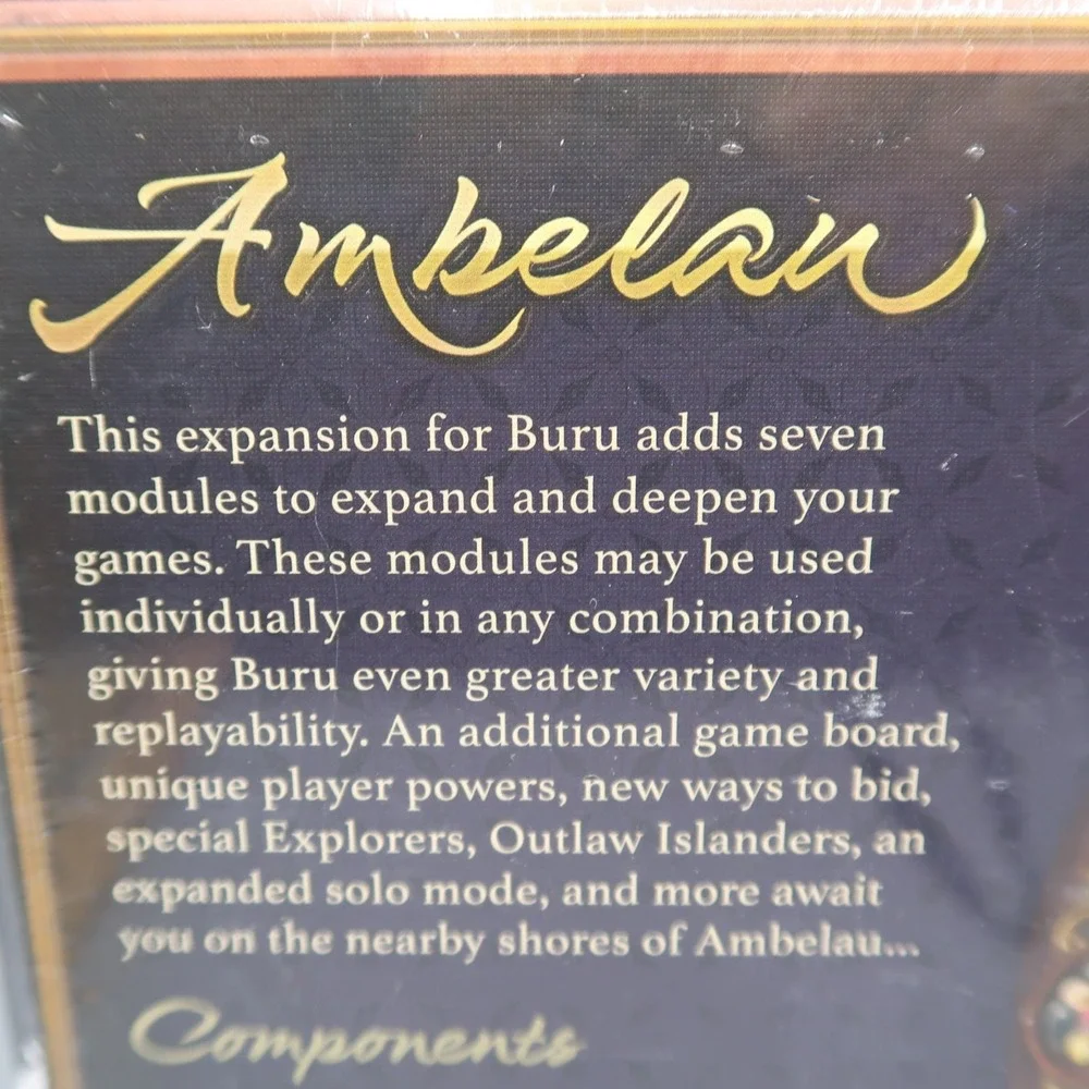 Buru Ambelan Expansion Pack Crafty Games New over Ages 12+